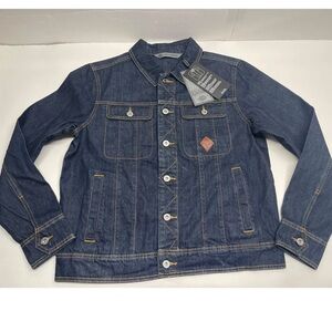 Harley Davidson Garage Denim Jacket Milwaukee Riders Stitched Men mediu Slim Fit